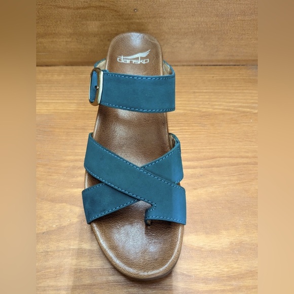 NEW w/o Box DANSKO Women's Aubree Sandal in Teal Size 41 or U.S. 10 to 10.5 - Picture 2 of 9
